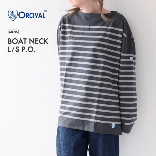 ORCIVAL [オーチバル・オーシバル] M BOAT NECK L/S P.O.  [6231] ボートネック L/S プルオーバー [2024AW]