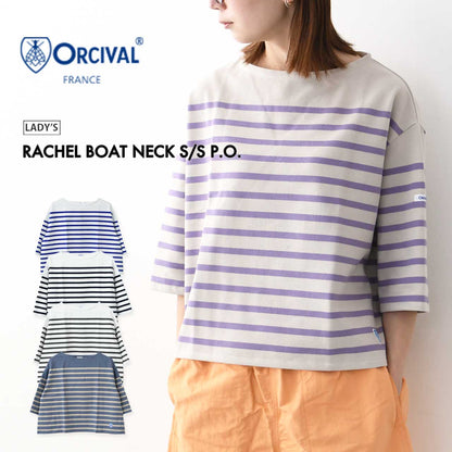 ORCIVAL [オーチバル・オーシバル] W RACHEL BOAT NECK S/S P.O. [6839] ラッセルボートネックショートスリーブプルオーバー [2025SS]