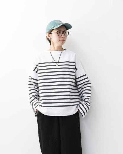 ORCIVAL [オーチバル・オーシバル] Rachel Boat Neck Wide Sailor T-shirt [6929] ラッセル ボートネック ワイドセーラーTシャツ・ボーダーTシャツ・ボートネック・セーラーシャツ・長袖・ボーダーマリンシャツ・LADY'S [2026SS]