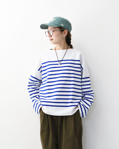ORCIVAL [オーチバル・オーシバル] Rachel Boat Neck Wide Sailor T-shirt [6929] ラッセル ボートネック ワイドセーラーTシャツ・ボーダーTシャツ・ボートネック・セーラーシャツ・長袖・ボーダーマリンシャツ・LADY'S [2026SS]