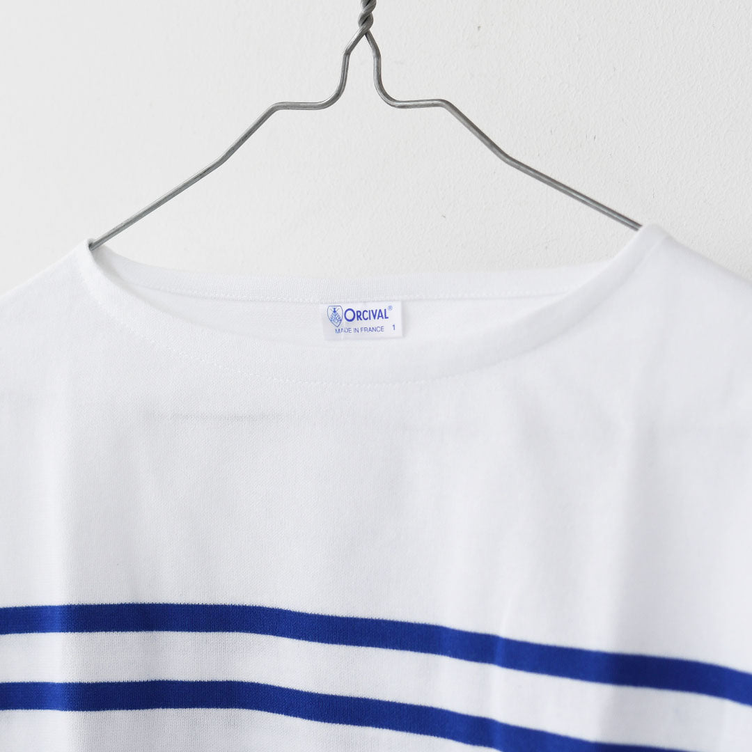 ORCIVAL [オーチバル・オーシバル] Rachel Boat Neck Wide Sailor T-shirt [6929] ラッセル ボートネック ワイドセーラーTシャツ・ボーダーTシャツ・ボートネック・セーラーシャツ・長袖・ボーダーマリンシャツ・LADY'S [2026SS]