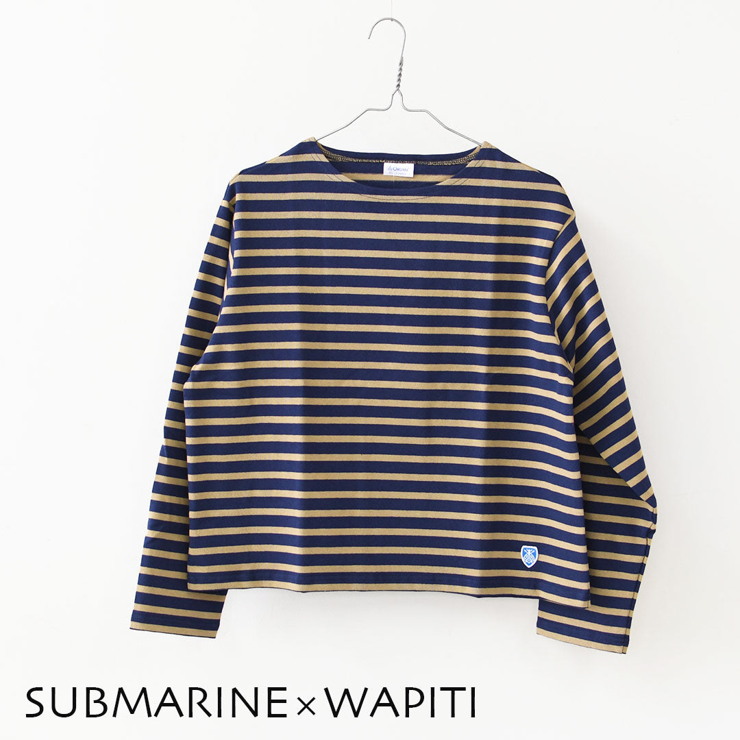 ORCIVAL [オーチバル・オーシバル] Cotton Lourd Wide Basque Shirt [B259] コットンロードワイドバスクシャツ・バスクシャツ・コットンロード・長袖・ボーダー・クルーネック・LADY'S [2025AW]