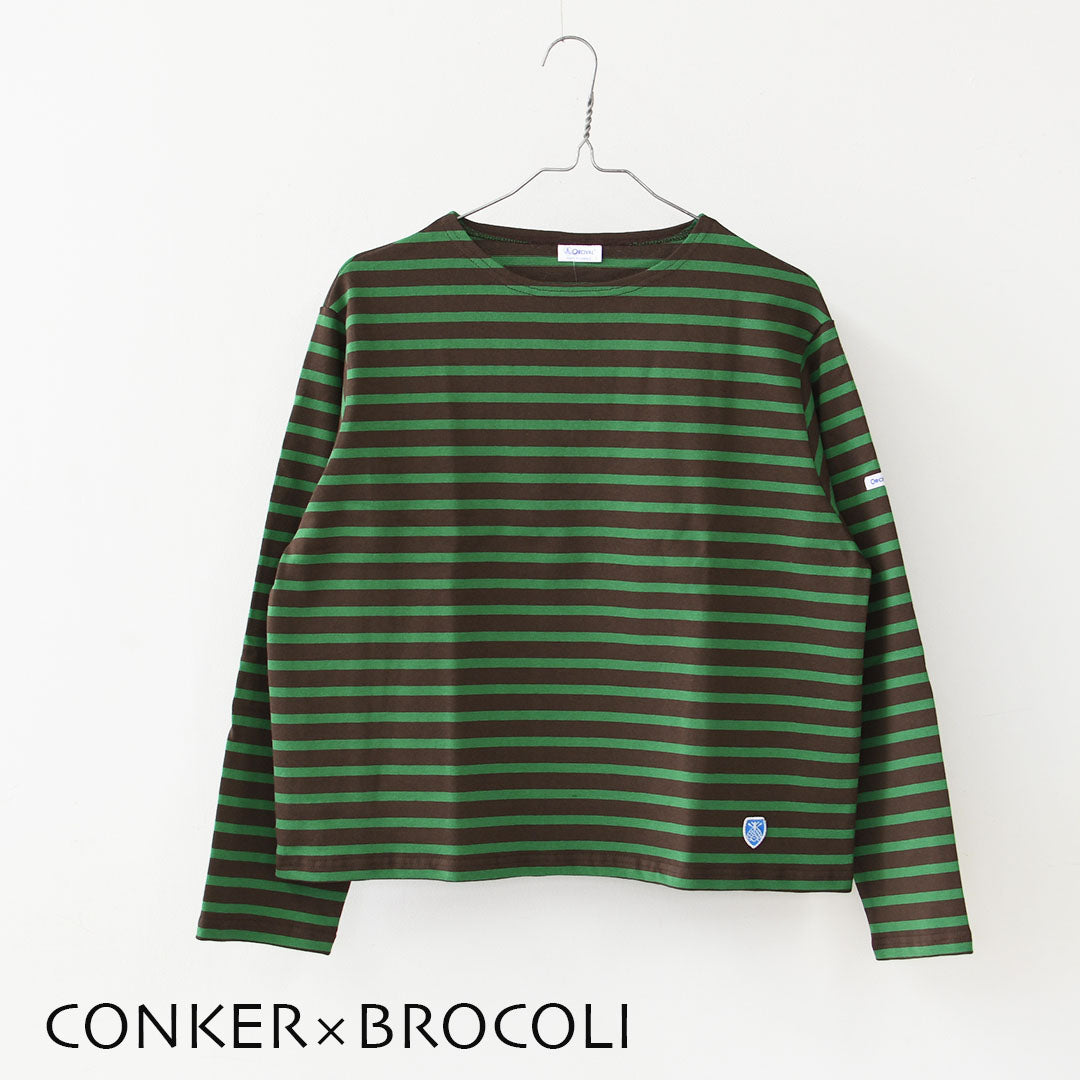 ORCIVAL [オーチバル・オーシバル] Cotton Lourd Wide Basque Shirt [B259] コットンロードワイドバスクシャツ・バスクシャツ・コットンロード・長袖・ボーダー・クルーネック・LADY'S [2025AW]