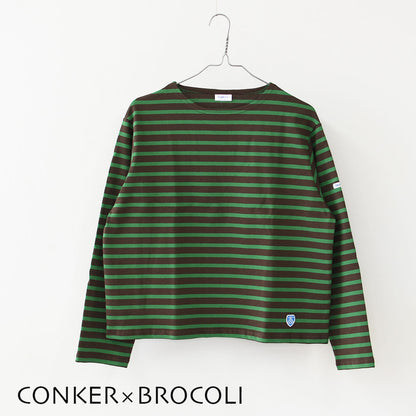 ORCIVAL [オーチバル・オーシバル] Cotton Lourd Wide Basque Shirt [B259] コットンロードワイドバスクシャツ・バスクシャツ・コットンロード・長袖・ボーダー・クルーネック・LADY'S [2025AW]