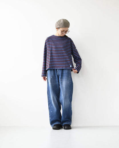 ORCIVAL [オーチバル・オーシバル] Cotton Lourd Wide Basque Shirt [B259] コットンロードワイドバスクシャツ・バスクシャツ・コットンロード・長袖・ボーダー・クルーネック・LADY'S [2025AW]