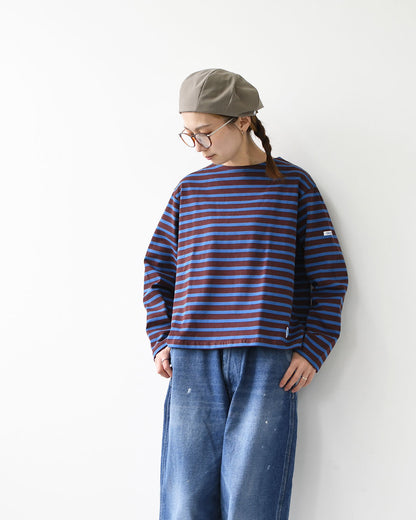 ORCIVAL [オーチバル・オーシバル] Cotton Lourd Wide Basque Shirt [B259] コットンロードワイドバスクシャツ・バスクシャツ・コットンロード・長袖・ボーダー・クルーネック・LADY'S [2025AW]