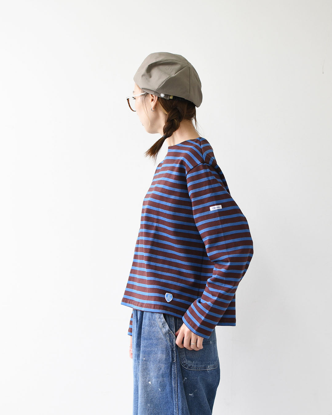 ORCIVAL [オーチバル・オーシバル] Cotton Lourd Wide Basque Shirt [B259] コットンロードワイドバスクシャツ・バスクシャツ・コットンロード・長袖・ボーダー・クルーネック・LADY'S [2025AW]