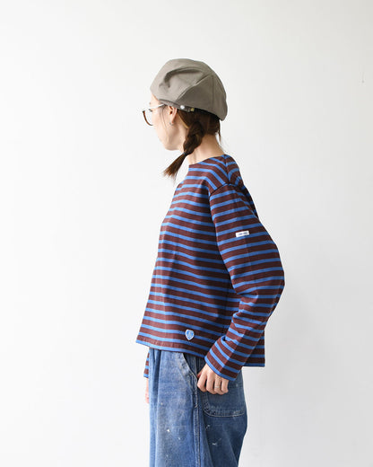 ORCIVAL [オーチバル・オーシバル] Cotton Lourd Wide Basque Shirt [B259] コットンロードワイドバスクシャツ・バスクシャツ・コットンロード・長袖・ボーダー・クルーネック・LADY'S [2025AW]