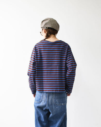 ORCIVAL [オーチバル・オーシバル] Cotton Lourd Wide Basque Shirt [B259] コットンロードワイドバスクシャツ・バスクシャツ・コットンロード・長袖・ボーダー・クルーネック・LADY'S [2025AW]