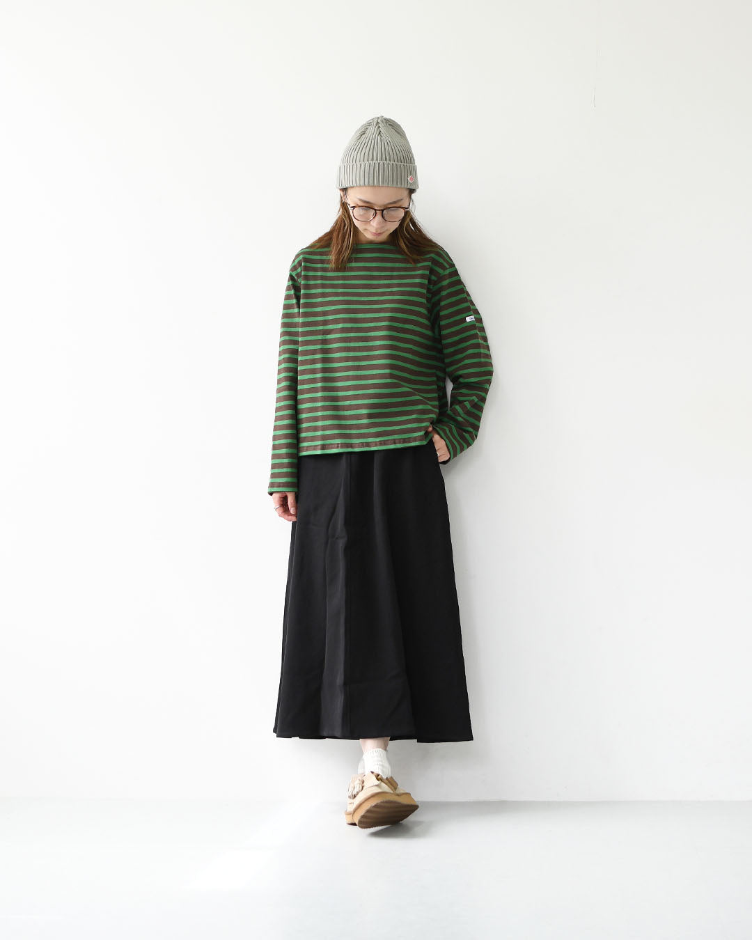 ORCIVAL [オーチバル・オーシバル] Cotton Lourd Wide Basque Shirt [B259] コットンロードワイドバスクシャツ・バスクシャツ・コットンロード・長袖・ボーダー・クルーネック・LADY'S [2025AW]