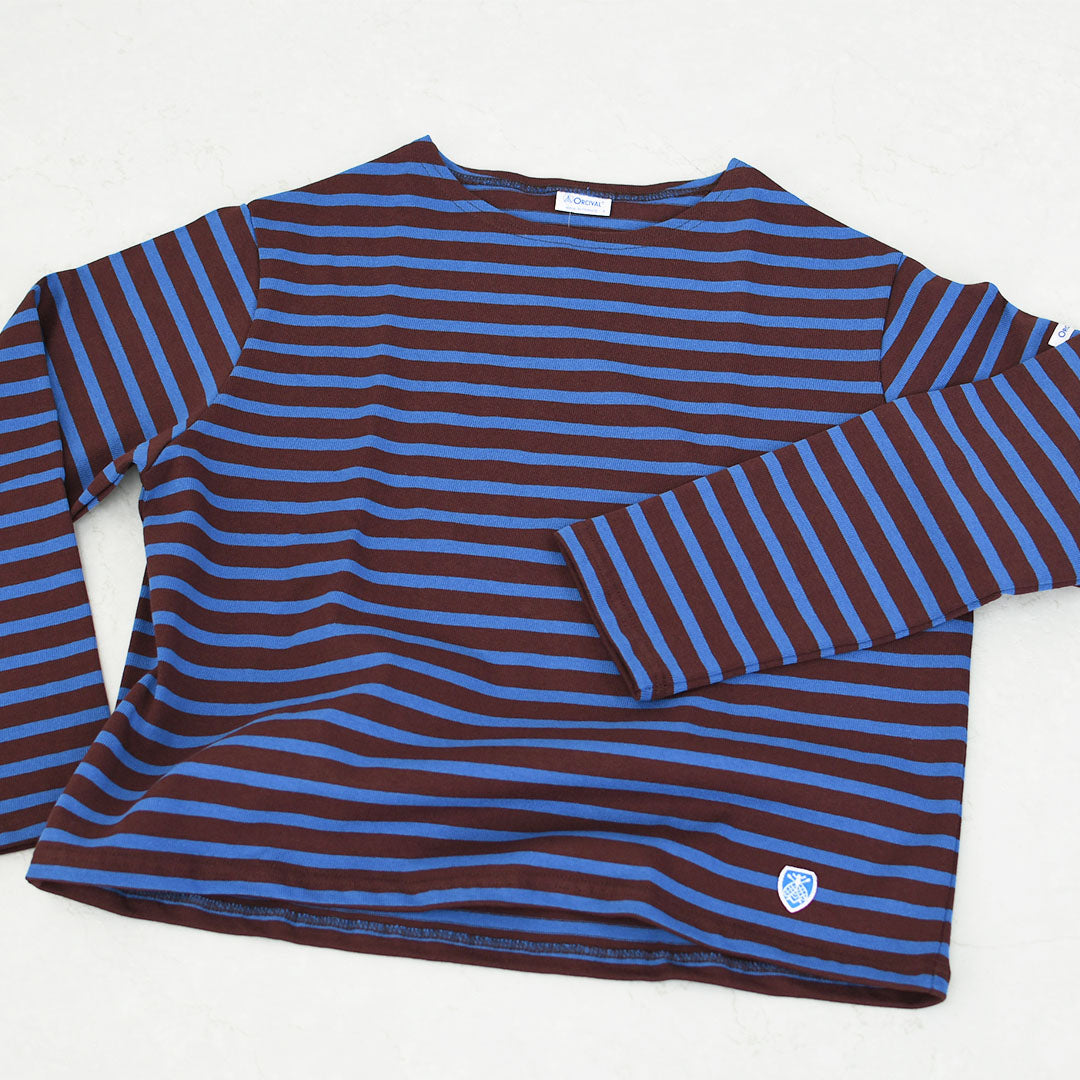 ORCIVAL [オーチバル・オーシバル] Cotton Lourd Wide Basque Shirt [B259] コットンロードワイドバスクシャツ・バスクシャツ・コットンロード・長袖・ボーダー・クルーネック・LADY'S [2025AW]