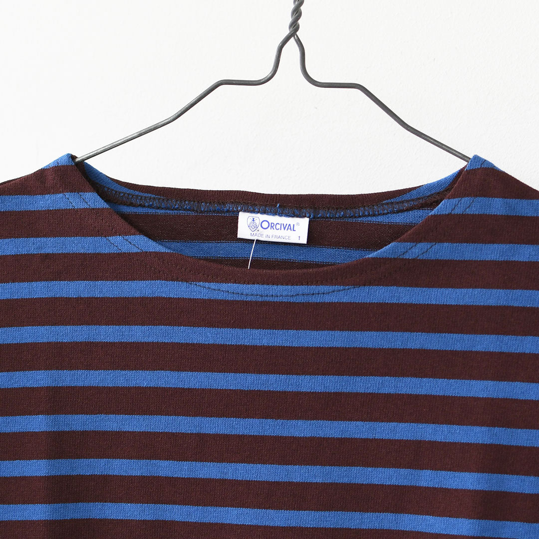 ORCIVAL [オーチバル・オーシバル] Cotton Lourd Wide Basque Shirt [B259] コットンロードワイドバスクシャツ・バスクシャツ・コットンロード・長袖・ボーダー・クルーネック・LADY'S [2025AW]