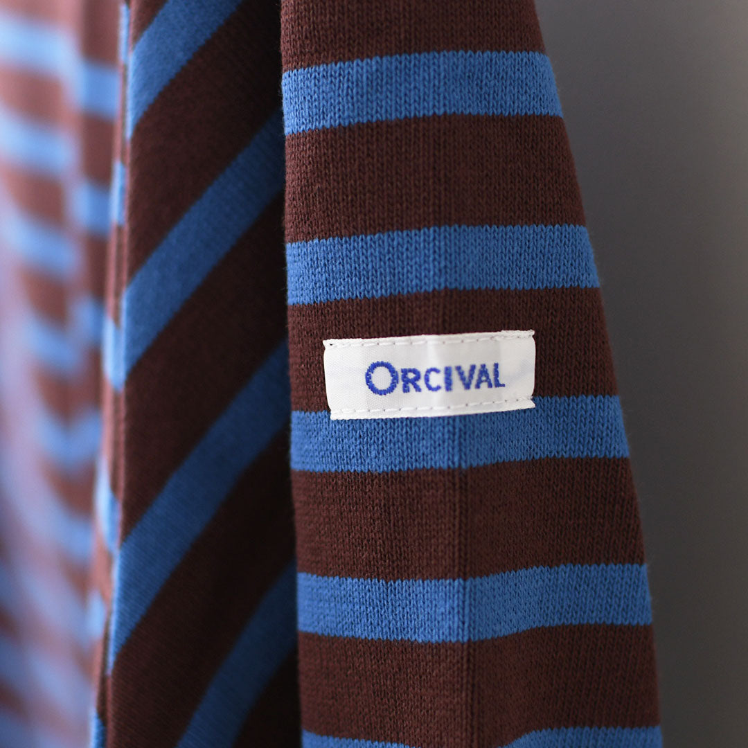 ORCIVAL [オーチバル・オーシバル] Cotton Lourd Wide Basque Shirt [B259] コットンロードワイドバスクシャツ・バスクシャツ・コットンロード・長袖・ボーダー・クルーネック・LADY'S [2025AW]