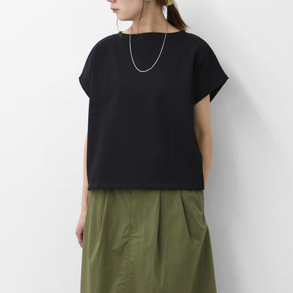 ORCIVAL [オーチバル・オーシバル] W FRENCH SLEEVE BOAT NECK P.O.-SOLID- [b271-s] フレンチスリーブボートネックプルオーバー-無地- [2025SS]