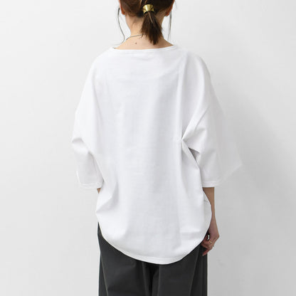 ORCIVAL [オーチバル・オーシバル] M WIDE BODY BOAT NECK S/S P.O.-SOLID- [B273-s] ワイドボディボートネックショートスリーブプルオーバー-無地- [2025SS]