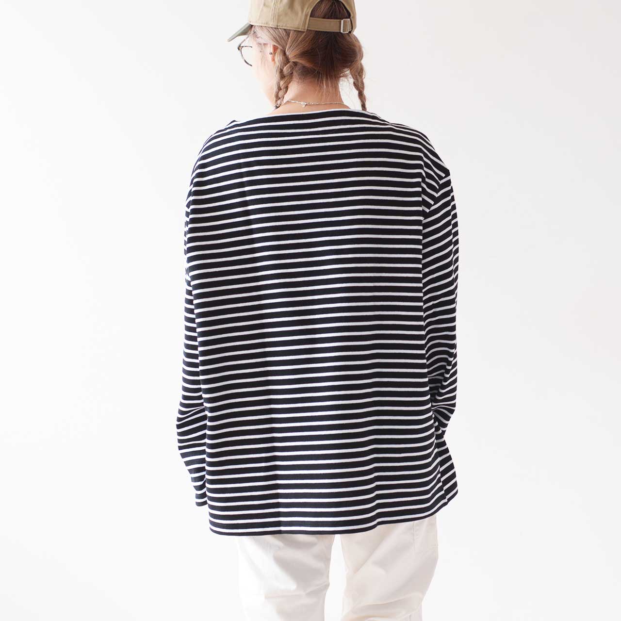 ORCIVAL [オーチバル・オーシバル] M BOAT NECK L/S P.O. -BORDER- [B464-b] ボートネックロングスリーブリブプルオーバー  [2024AW]