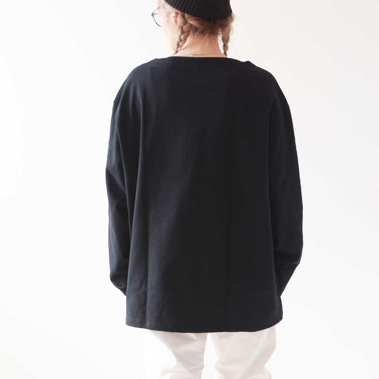 ORCIVAL [オーチバル・オーシバル] M BOAT NECK L/S P.O. -SOLID- [B464-s] ボートネックロングスリーブリブプルオーバー [2024AW]