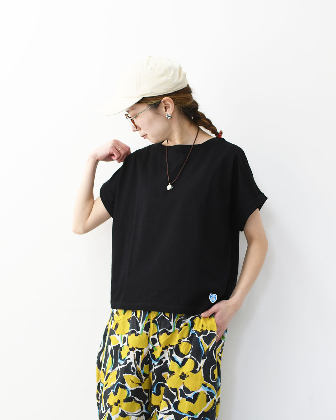 ORCIVAL [オーチバル・オーシバル] Boat Neck Rolled Up Cuff P.O [L282] ボートネックロールドアップカフプルオーバー・無地・ボーダー・Tシャツ・コットン・ボートネック・シンプル・LADY'S [2026SS]