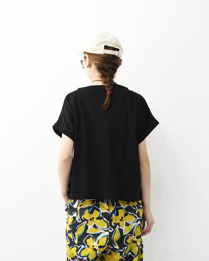 ORCIVAL [オーチバル・オーシバル] Boat Neck Rolled Up Cuff P.O [L282] ボートネックロールドアップカフプルオーバー・無地・ボーダー・Tシャツ・コットン・ボートネック・シンプル・LADY'S [2026SS]
