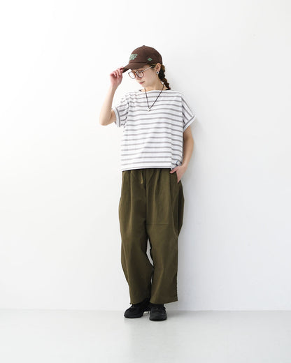 ORCIVAL [オーチバル・オーシバル] Boat Neck Rolled Up Cuff P.O [L282] ボートネックロールドアップカフプルオーバー・無地・ボーダー・Tシャツ・コットン・ボートネック・シンプル・LADY'S [2026SS]