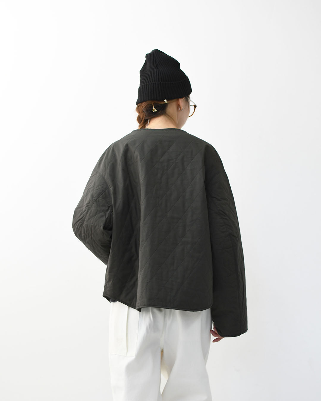 ORCIVAL [オーチバル・オーシバル] Cotton Typewriter Short Blouson [OR-A0572MTY] コットンタイプライターショートブルゾン・ブルゾン・ショートブルゾン・キルティングブルゾン・キルティング・LADY'S [2025AW]