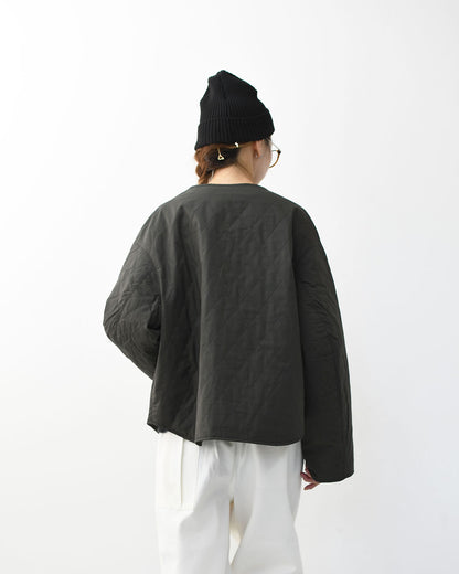 ORCIVAL [オーチバル・オーシバル] Cotton Typewriter Short Blouson [OR-A0572MTY] コットンタイプライターショートブルゾン・ブルゾン・ショートブルゾン・キルティングブルゾン・キルティング・LADY'S [2025AW]