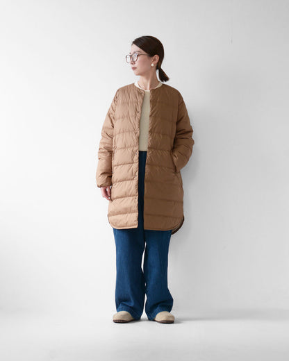 ORCIVAL [オーチバル・オーシバル] W ROUND NECK LONG COAT [OR-A0602 DPL] ラウンドネックロングコート [2025AW]