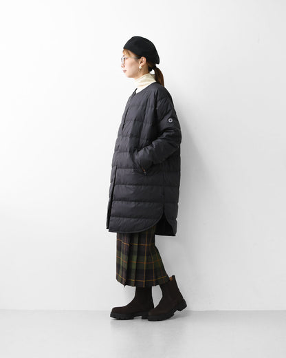 ORCIVAL [オーチバル・オーシバル] W ROUND NECK LONG COAT [OR-A0602 DPL] ラウンドネックロングコート [2025AW]