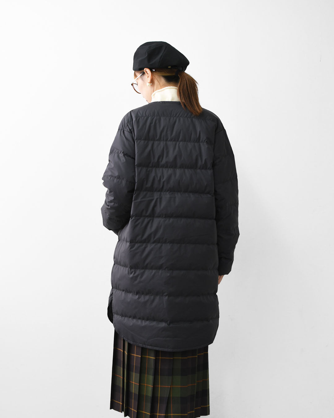 ORCIVAL [オーチバル・オーシバル] W ROUND NECK LONG COAT [OR-A0602 DPL] ラウンドネックロングコート [2025AW]