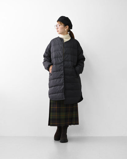 ORCIVAL [オーチバル・オーシバル] W ROUND NECK LONG COAT [OR-A0602 DPL] ラウンドネックロングコート [2025AW]