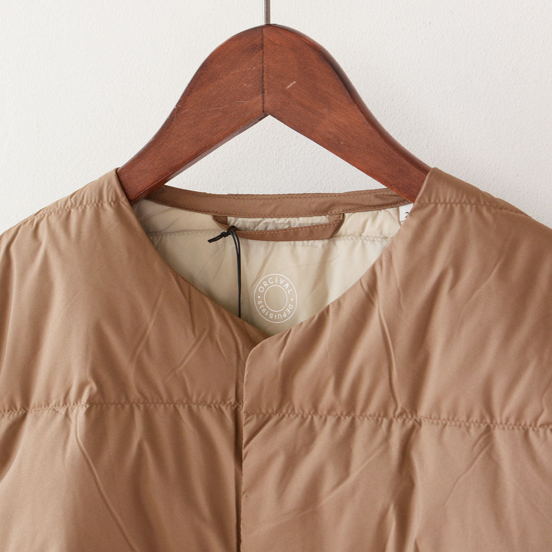 ORCIVAL [オーチバル・オーシバル] W ROUND NECK LONG COAT [OR-A0602 DPL] ラウンドネックロングコート [2025AW]