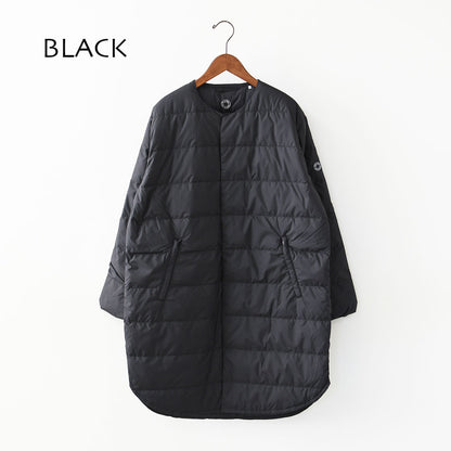 ORCIVAL [オーチバル・オーシバル] Polyester Taffeta Round Neck Long Coat [OR-A0602DTF] ポリエステルタフタ ラウンドネック ロングコート・ロングコート・ノーカラー・アウター・綺麗めダウンコート・ロング丈ダウンコート・上品なダウン・LADY'S [2026AW]