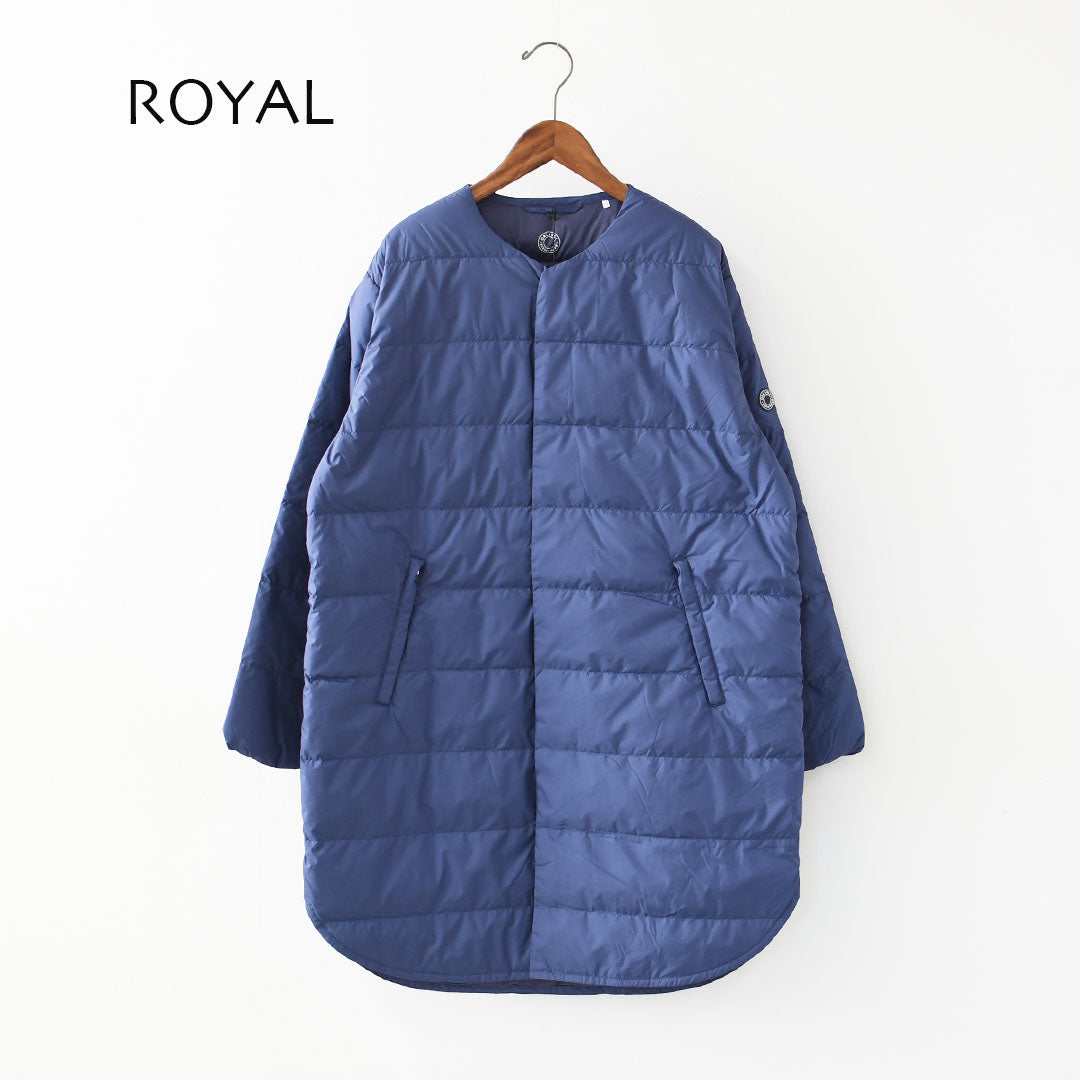 ORCIVAL [オーチバル・オーシバル] Polyester Taffeta Round Neck Long Coat [OR-A0602DTF] ポリエステルタフタ ラウンドネック ロングコート・ロングコート・ノーカラー・アウター・綺麗めダウンコート・ロング丈ダウンコート・上品なダウン・LADY'S [2026AW]