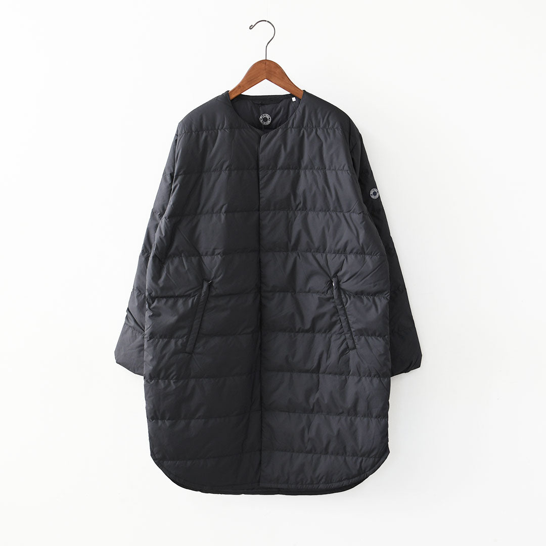 ORCIVAL [オーチバル・オーシバル] Polyester Taffeta Round Neck Long Coat [OR-A0602DTF] ポリエステルタフタ ラウンドネック ロングコート・ロングコート・ノーカラー・アウター・綺麗めダウンコート・ロング丈ダウンコート・上品なダウン・LADY'S [2026AW]
