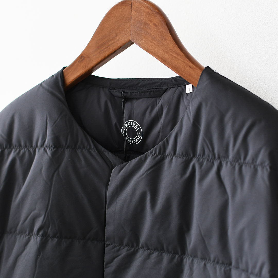 ORCIVAL [オーチバル・オーシバル] Polyester Taffeta Round Neck Long Coat [OR-A0602DTF] ポリエステルタフタ ラウンドネック ロングコート・ロングコート・ノーカラー・アウター・綺麗めダウンコート・ロング丈ダウンコート・上品なダウン・LADY'S [2026AW]