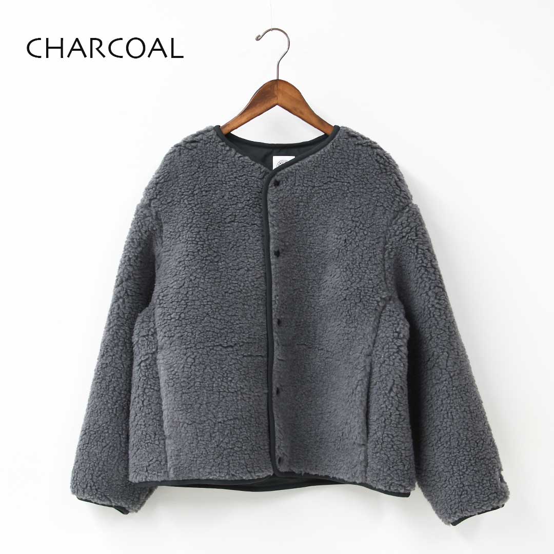 ORCIVAL [オーチバル・オーシバル] W ROUND NECK BLOUSON [OR-A0741BFF] ラウンドネックブルゾン・ボアブルゾン・ボアジャケット・ノーカラー・ジャケット・ブルゾン・アウター・LADY'S [2025AW]