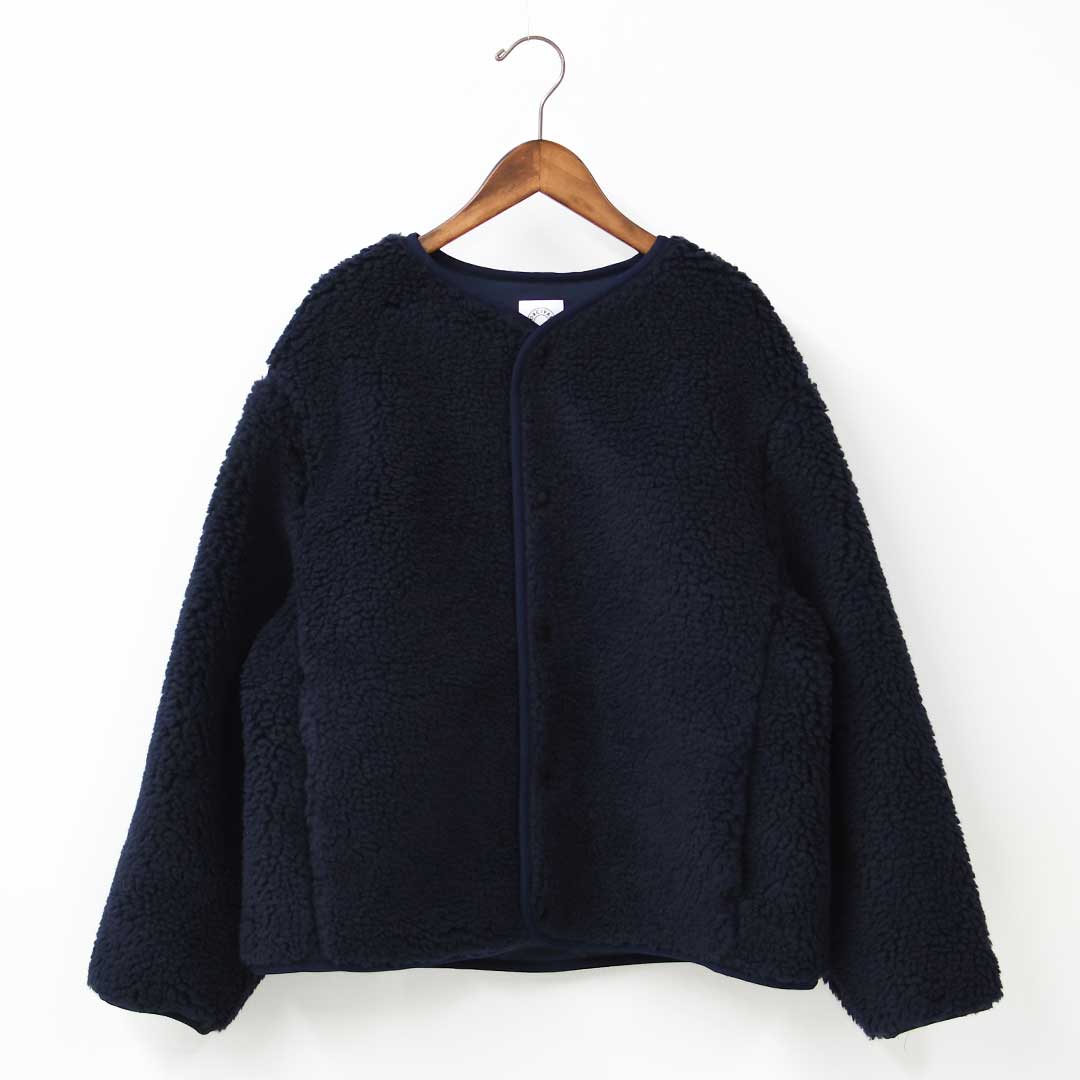 ORCIVAL [オーチバル・オーシバル] W ROUND NECK BLOUSON [OR-A0741BFF] ラウンドネックブルゾン・ボアブルゾン・ボアジャケット・ノーカラー・ジャケット・ブルゾン・アウター・LADY'S [2025AW]