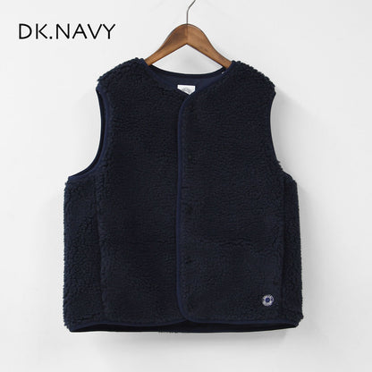 ORCIVAL [オーチバル・オーシバル] Boa Fleece Collarless Vest [OR-A0742BFF] ボアフリースカラーレスベスト・ベスト・ボアベスト・ボアフリースベスト・カラーレスベスト・ボア・ボアフリース・LADY'S [2025AW]