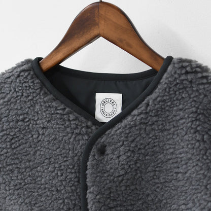 ORCIVAL [オーチバル・オーシバル] Boa Fleece Collarless Vest [OR-A0742BFF] ボアフリースカラーレスベスト・ベスト・ボアベスト・ボアフリースベスト・カラーレスベスト・ボア・ボアフリース・LADY'S [2025AW]