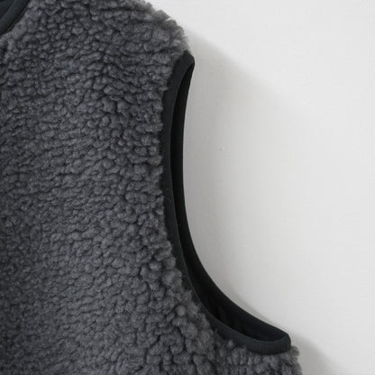 ORCIVAL [オーチバル・オーシバル] Boa Fleece Collarless Vest [OR-A0742BFF] ボアフリースカラーレスベスト・ベスト・ボアベスト・ボアフリースベスト・カラーレスベスト・ボア・ボアフリース・LADY'S [2025AW]