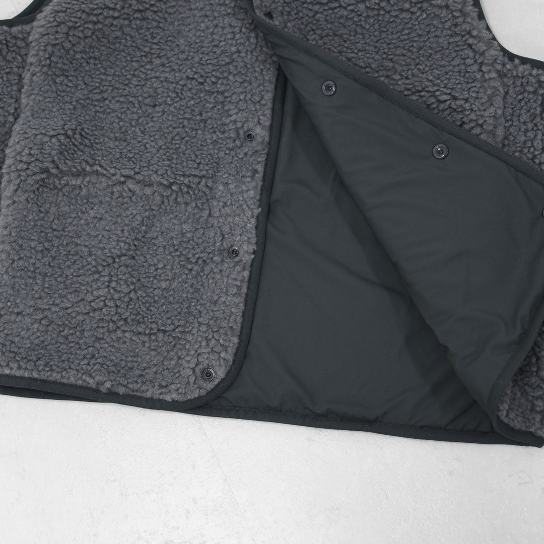 ORCIVAL [オーチバル・オーシバル] Boa Fleece Collarless Vest [OR-A0742BFF] ボアフリースカラーレスベスト・ベスト・ボアベスト・ボアフリースベスト・カラーレスベスト・ボア・ボアフリース・LADY'S [2025AW]