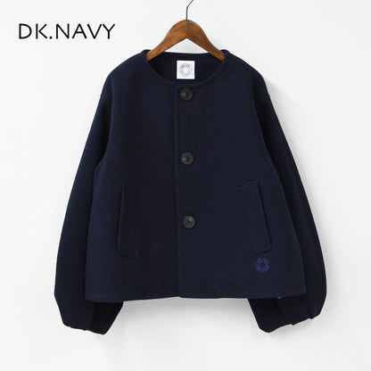 ORCIVAL [オーチバル・オーシバル] W BRITISH TWEED NO-COLLAR BLOUSON [OR-A0743 BBT] ブリティッシュツイード ノーカラーブルゾン・ノーカラー・アウター・バルーンスリーブ・コクーンシルエット・ウールライク・LADY'S [2025AW]