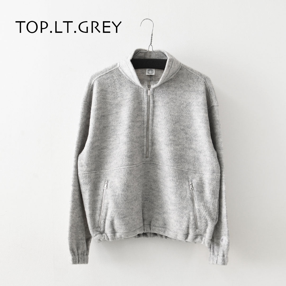 ORCIVAL [オーチバル・オーシバル] W Napping Brushed Fleece Stand Collar Zip Pullover [OR-A0824YFR] ナッピングブラッシュドフリーススタンドカラージッププルオーバー・長袖プルオーバー・ジップアッププルオーバー・ハーフジップ・フリース・LADY'S [2026AW]