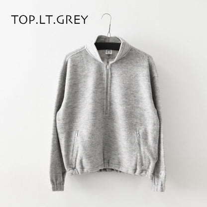 ORCIVAL [オーチバル・オーシバル] W Napping Brushed Fleece Stand Collar Zip Pullover [OR-A0824YFR] ナッピングブラッシュドフリーススタンドカラージッププルオーバー・長袖プルオーバー・ジップアッププルオーバー・ハーフジップ・フリース・LADY'S [2026AW]