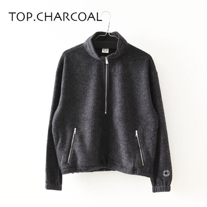 ORCIVAL [オーチバル・オーシバル] W Napping Brushed Fleece Stand Collar Zip Pullover [OR-A0824YFR] ナッピングブラッシュドフリーススタンドカラージッププルオーバー・長袖プルオーバー・ジップアッププルオーバー・ハーフジップ・フリース・LADY'S [2026AW]