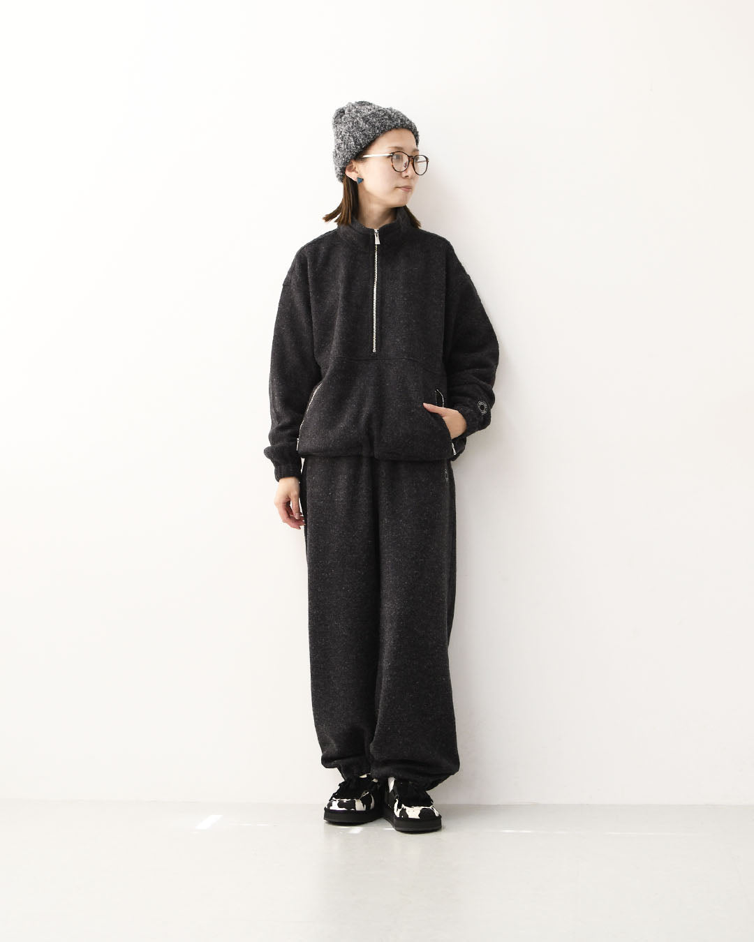 ORCIVAL [オーチバル・オーシバル] W Napping Brushed Fleece Stand Collar Zip Pullover [OR-A0824YFR] ナッピングブラッシュドフリーススタンドカラージッププルオーバー・長袖プルオーバー・ジップアッププルオーバー・ハーフジップ・フリース・LADY'S [2026AW]