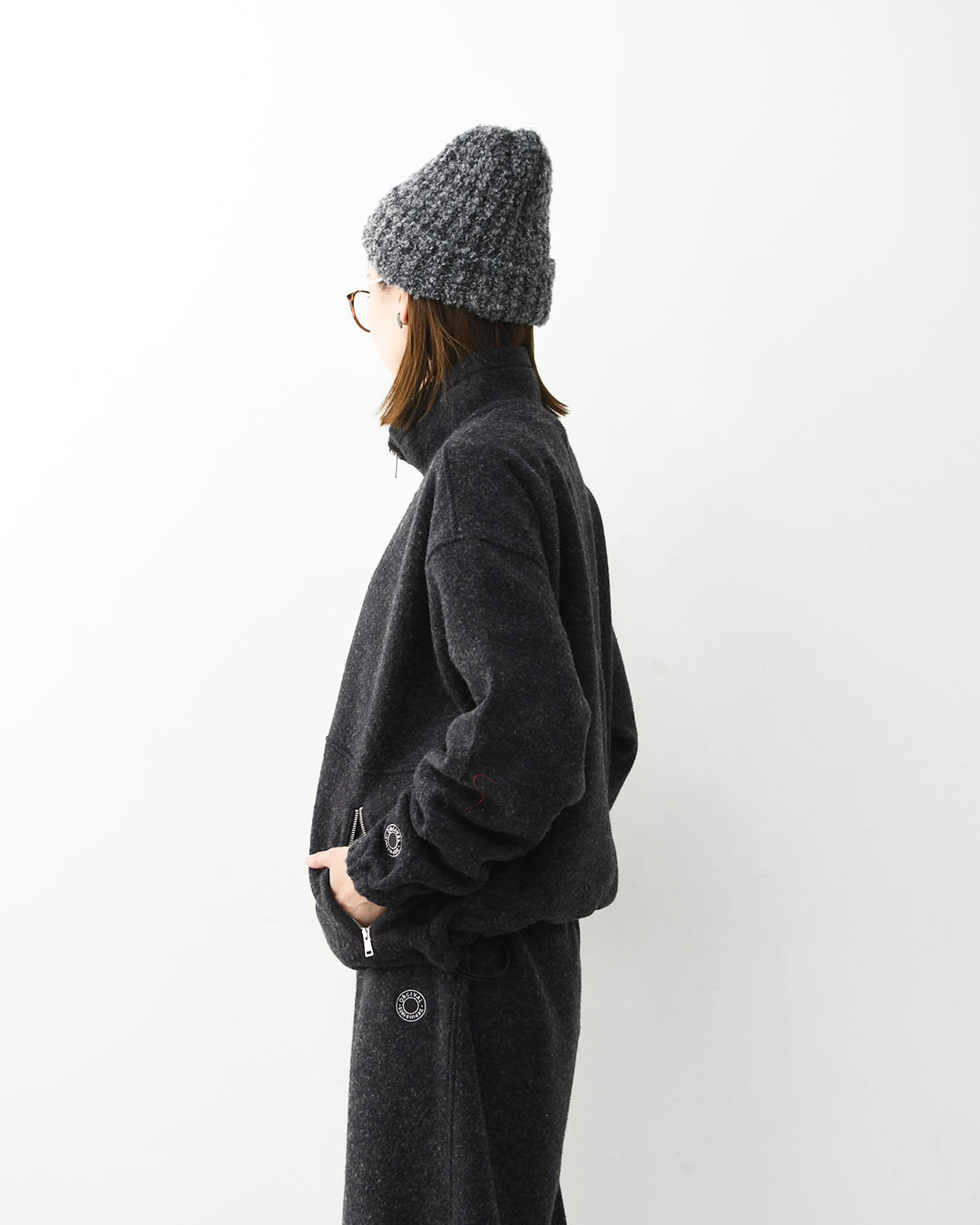ORCIVAL [オーチバル・オーシバル] W Napping Brushed Fleece Stand Collar Zip Pullover [OR-A0824YFR] ナッピングブラッシュドフリーススタンドカラージッププルオーバー・長袖プルオーバー・ジップアッププルオーバー・ハーフジップ・フリース・LADY'S [2026AW]