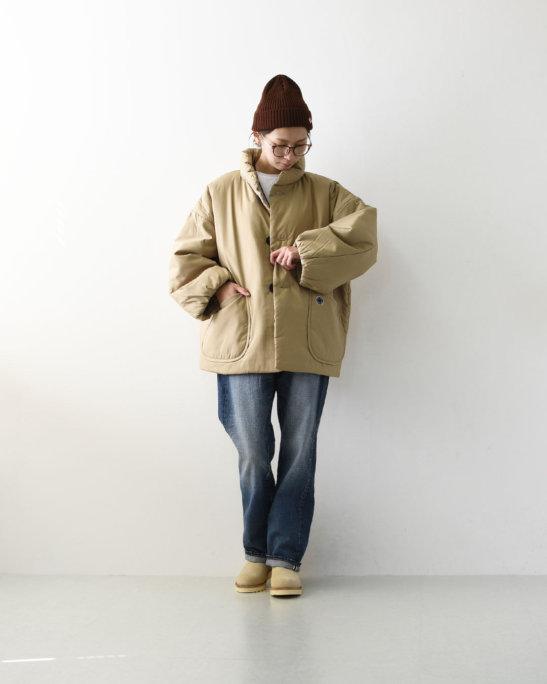 ORCIVAL [オーチバル・オーシバル] STAND COLLAR BLOUSON [OR-A0830RTF] スタンドカラーブルゾン・ジャケット・ブルゾン・スタンドカラー・中綿ジャケット・アウター・ LADY'S [2026AW]