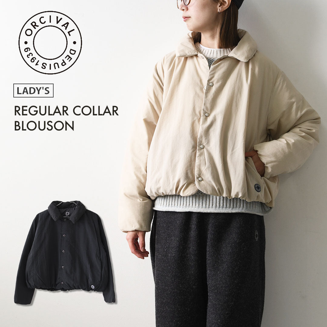 ORCIVAL [オーチバル・オーシバル] REGULAR COLLAR BLOUSON [OR-A0833LAI] レギュラーカラーブルゾン・ナイロンジャケット・ジャケット・ブルゾン・アウター・LADY'S [2026AW]