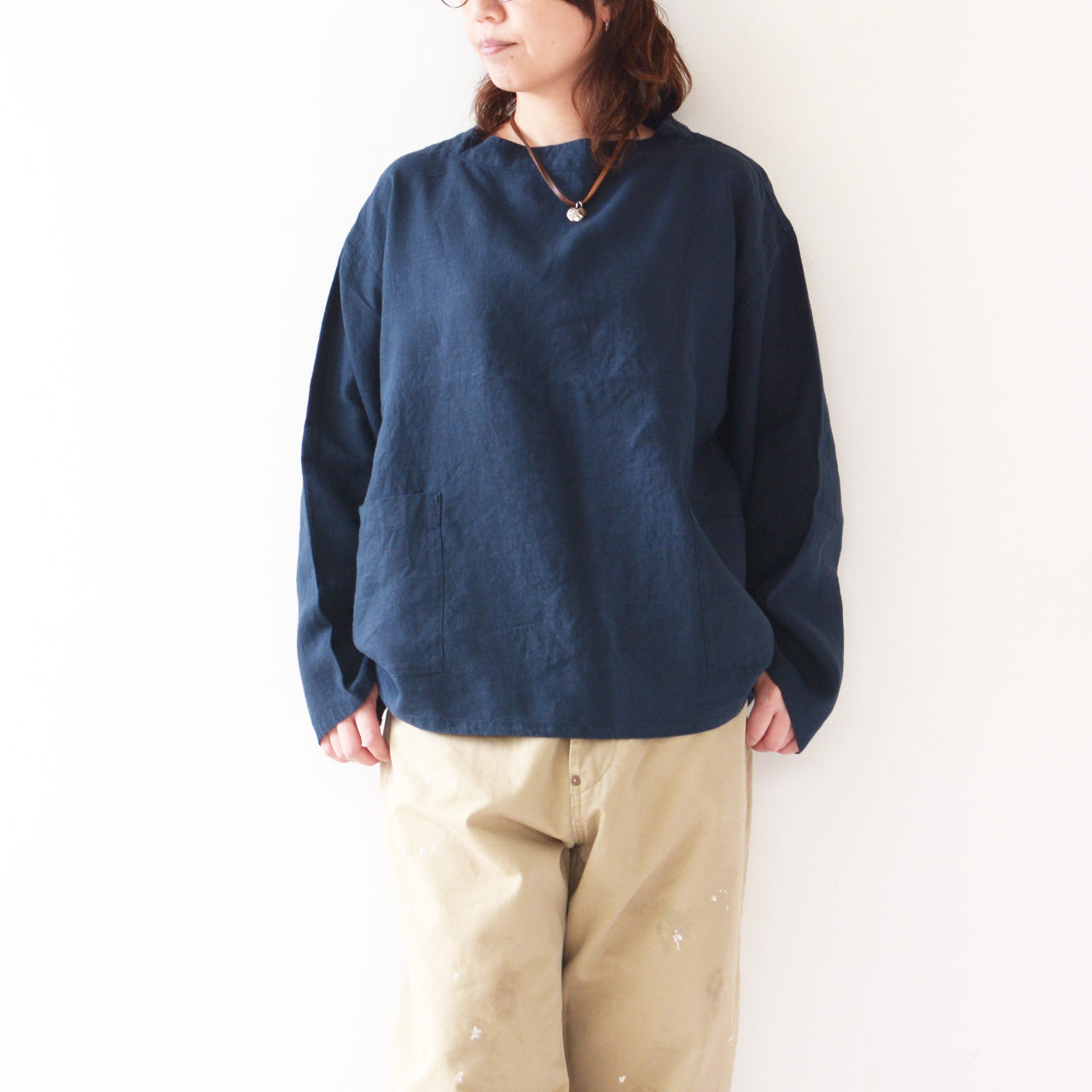 ORCIVAL[オーチバル・オーシバル] W LINEN SMOCK [OR-B0266YLM] リネンスモック [2024SS]